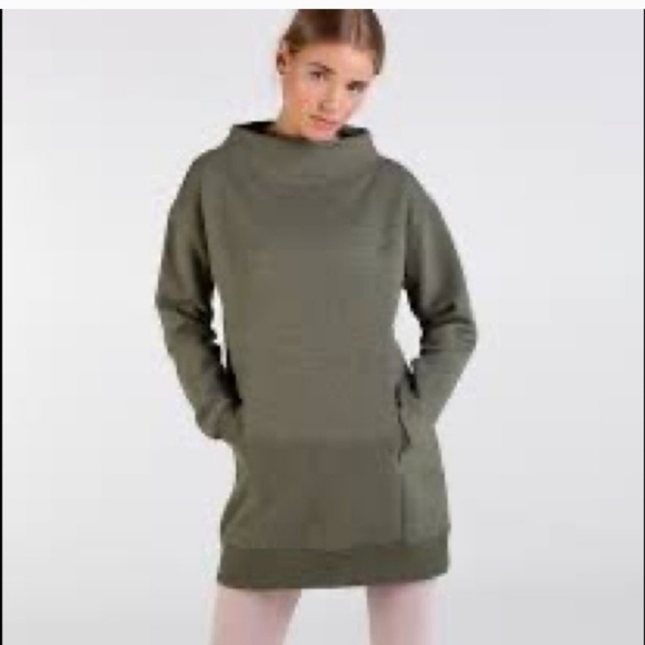 Gymshark Funnel Neck Sweatshirt Dress Tunic‎ Pockets Athleisure - Picture 9 of 9